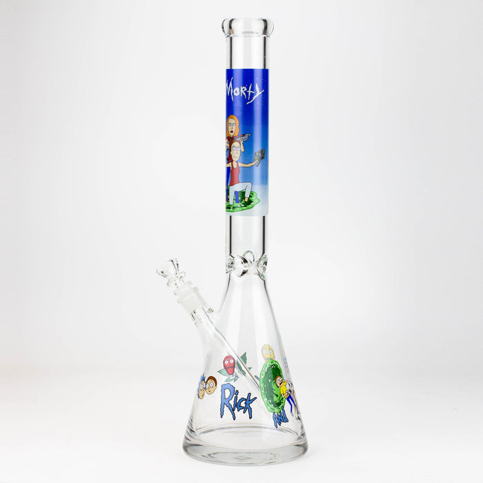 20" RM decal 7 mm glass water bong