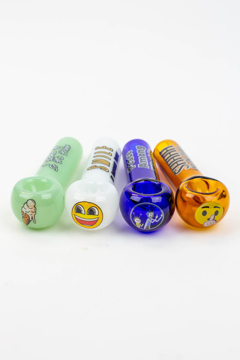 4" GLASS PIPE-Assorted [GHP002]