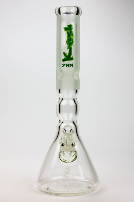 16" KUSH / 7mm / curved tube glass water bong
