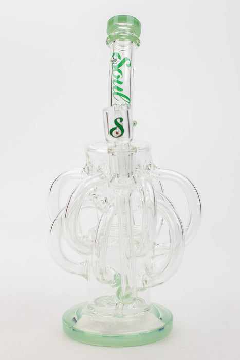 10" SOUL Glass/2-in-1/ten tube/ inline diffuser recycler [S2070]