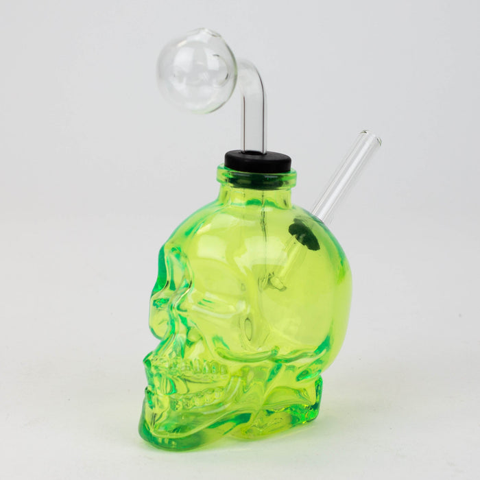 Soft Glass Skull oil bong