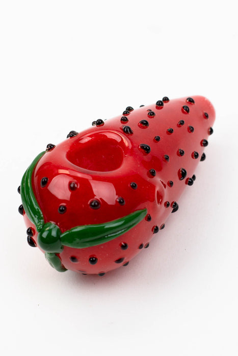 4" GLASS PIPE-Strawberry [XTR1059]
