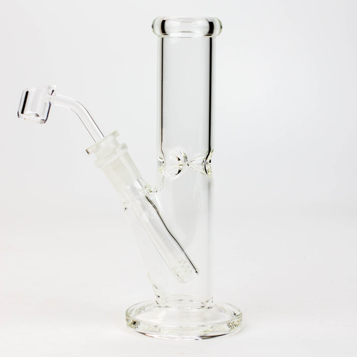 8" 2-in-1 clear tube glass Dab Rig [AKGA013]