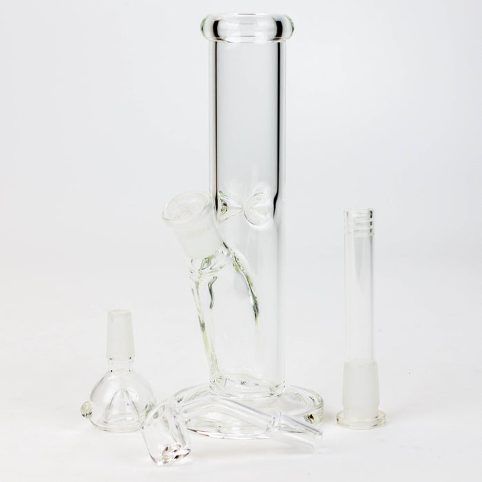 8" 2-in-1 clear tube glass Dab Rig [AKGA013]