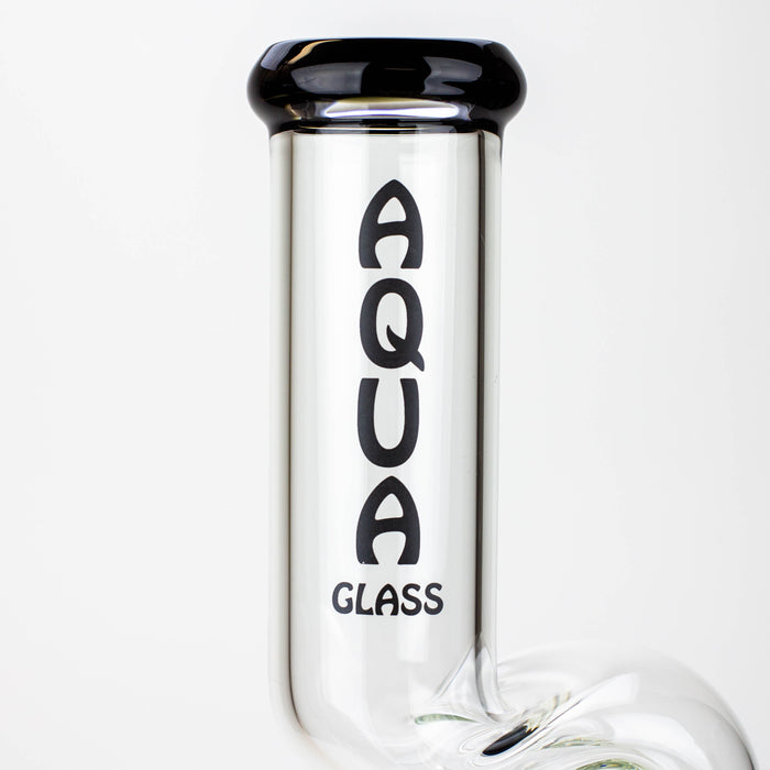 20" AQUA Glass Kink Zong glass water bong [AQUA026]