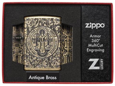 Zippo 29719 St. Benedict Design