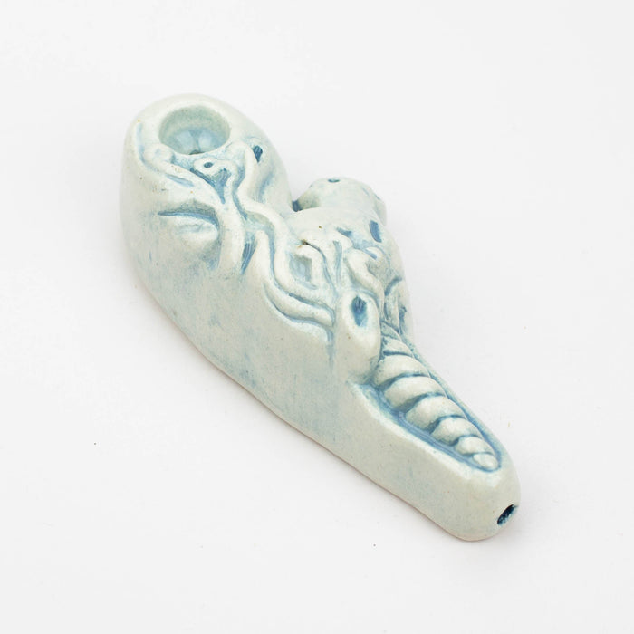 Handmade Ceramic Smoking Pipe [Unicorn]