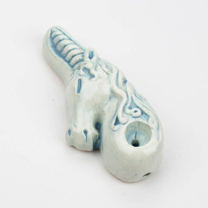 Handmade Ceramic Smoking Pipe [Unicorn]