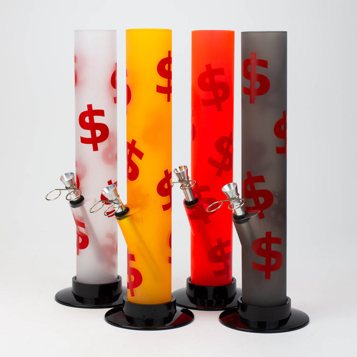 12" acrylic water pipe assorted [FAM-C]