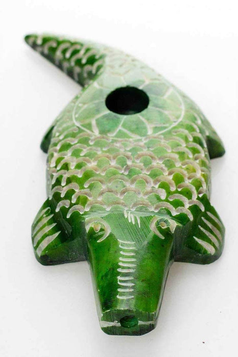 Alligator shape stone pipe - Bong Outlet.Com