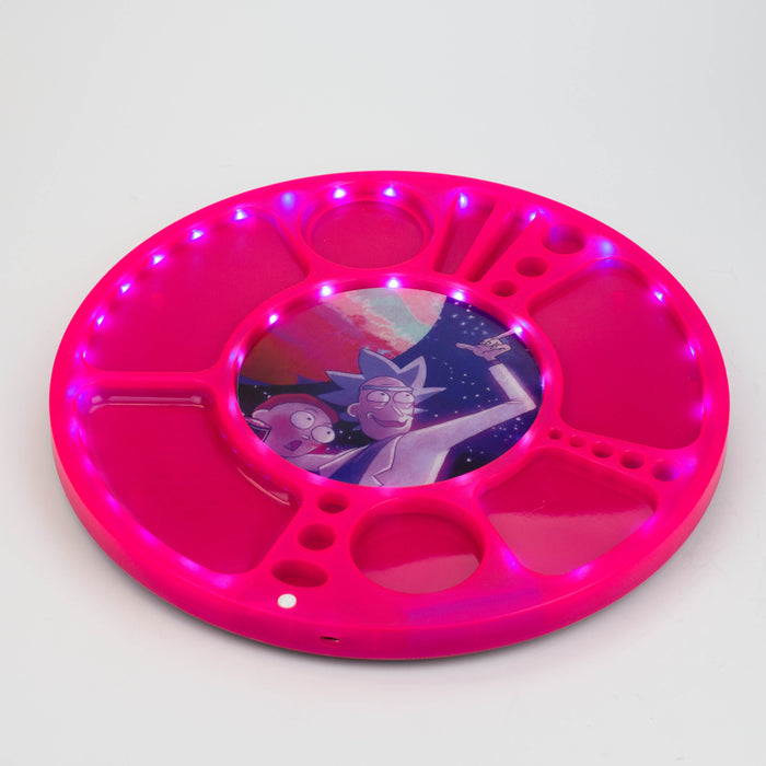 Multifunctional 360 Degree Rotating Led Spinning Rolling Tray