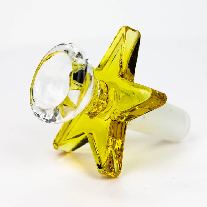 Thick glass bowl with star handle — Bong Outlet.Com