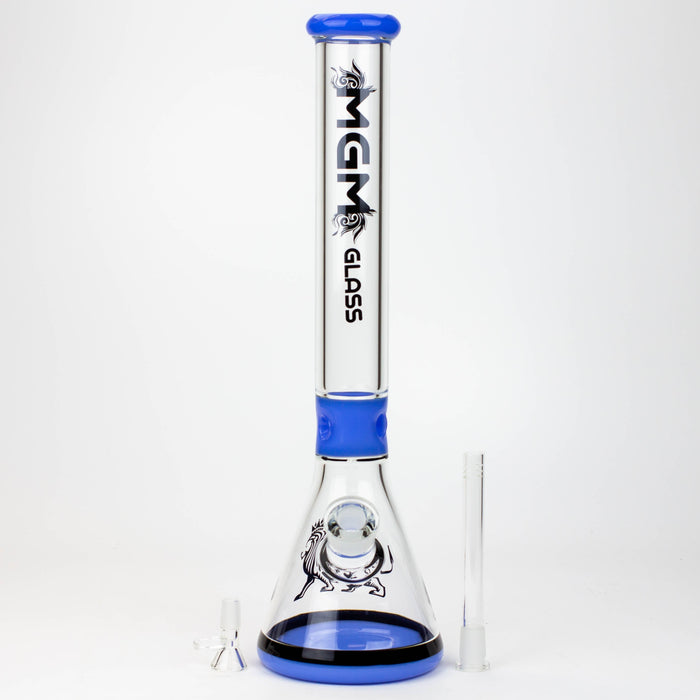 17.5" glass / 7 mm / beaker glass water bong