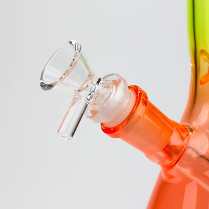 10" Multi color glass water bong