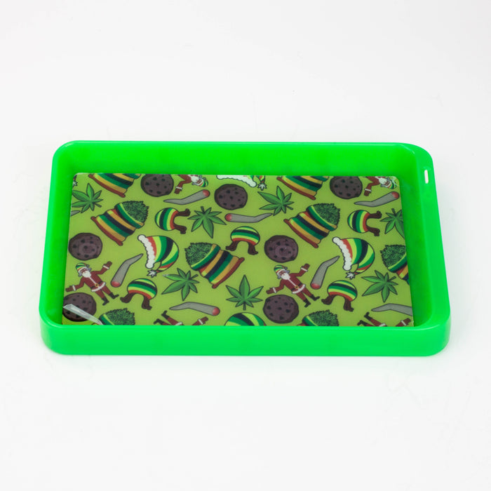 Ooze Life Rolling Tray Bundle - 3-In-1 Rolling Tray Set - Metal Rolling  Tray - Silicone Rolling Tray