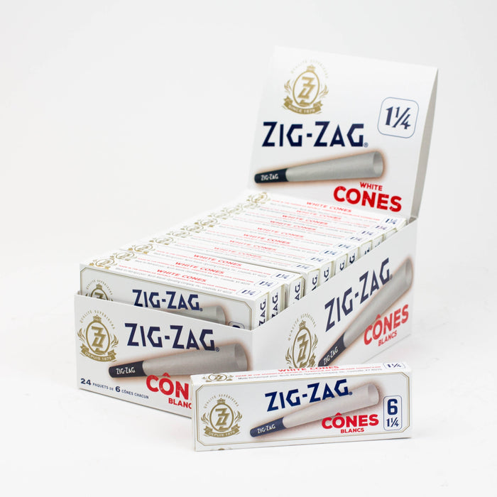 1 BOX of 24 PACKS - ZIG ZAG ORIGINAL WHITE ROLLING PAPERS - FREE SHIPPING