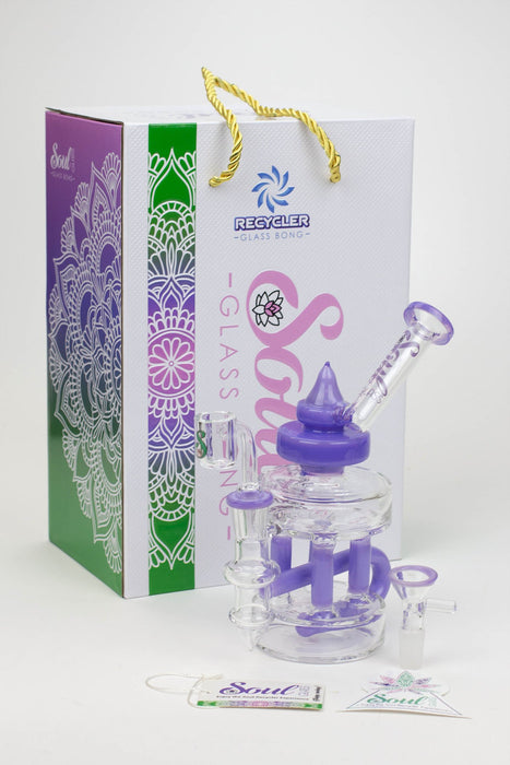 7" SOUL Glass 2-in-1 Double deck recycler bong