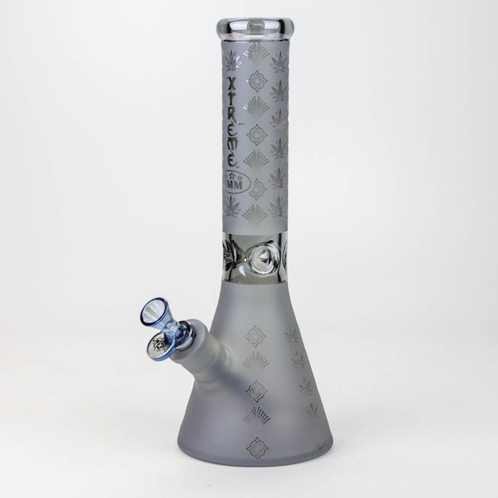 13" XTREME Glass / 7 mm / Sandblast Electroplated Glass beaker Bong [XTR-M209]