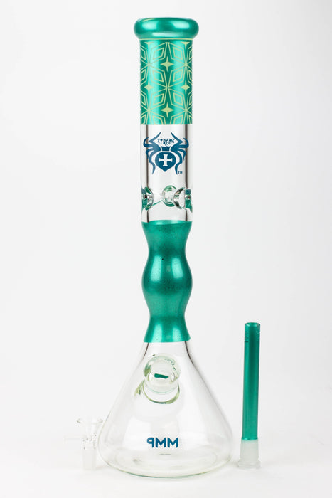 19" XTREME / 9 mm / Curbed tube glass Bong [XTR5001]