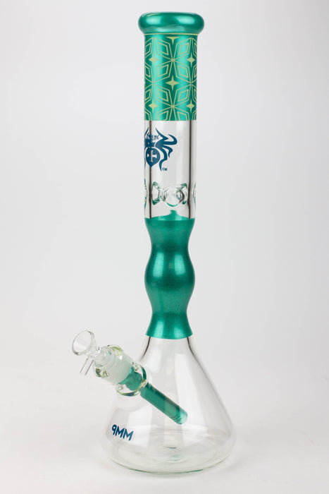 19" XTREME / 9 mm / Curbed tube glass Bong [XTR5001]