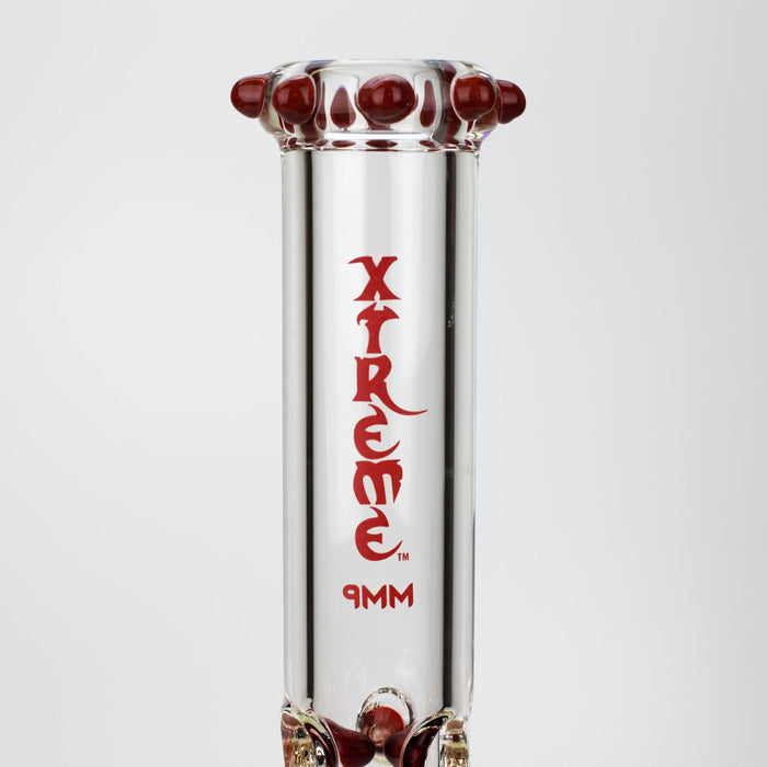 17.5" XTREME / 9 mm / curved tube glass water bong [XTR5002]